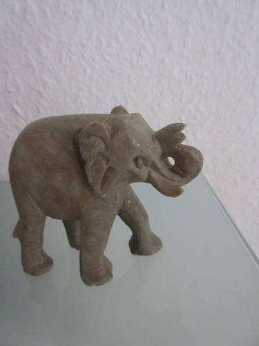 Elefant figur speckstein - elefant, tier