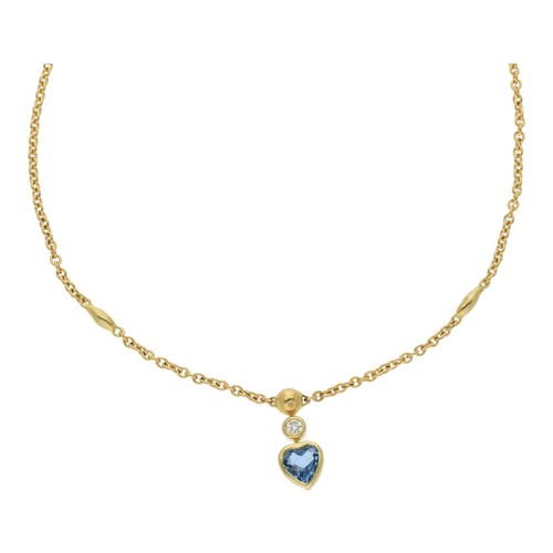Blautopas brillant collier 585 - collier,