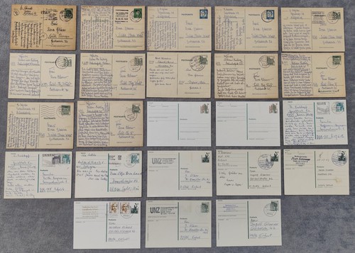 Brd 23x ganzsachen 1950er - brd,
