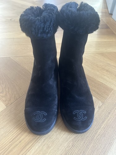 Chanel stiefeletten schwarz - chanel,