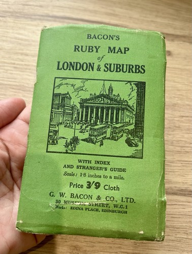 Vintage bacon ruby karte - bacon's,