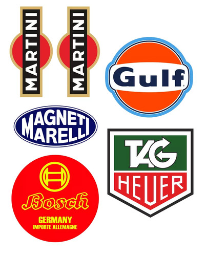 Martini aufkleber retro - aufkleber,
