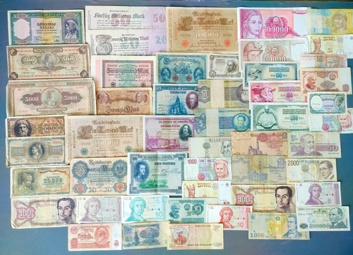 Alte banknoten konvolut - 50,