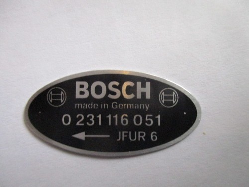 Alu schild bosch typenschild - alu-schild,