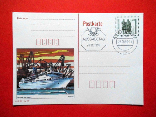 Postkarten ganzsachen ddr 1990 - ganzsachen,
