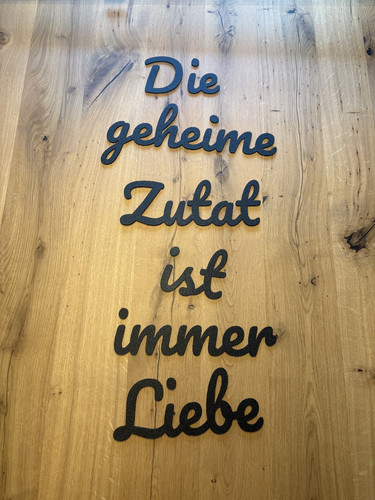 Schriftzug wanddeko druck - schriftzug,