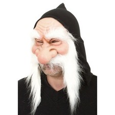 Unisex latexmaske mit - mit, weißem