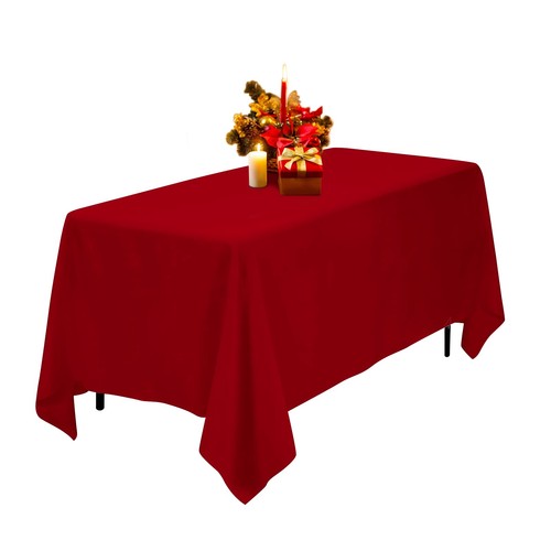 Tischdecke rot polyester - tischdecke,