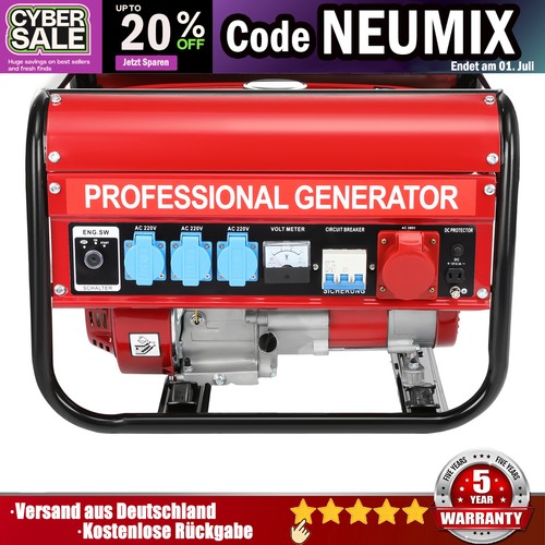 Stromgenerator benzin 6500w - benzin,