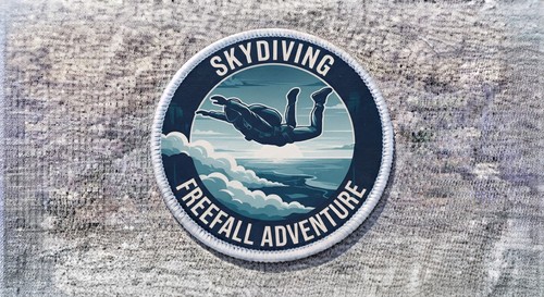 Sky diving patch - patch, abzeichen