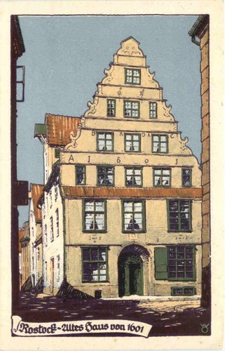 Rostock altes haus - rostock-altes, von
