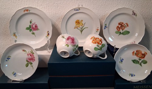 Meissen kaffeeset teile - meissen, 7-teile