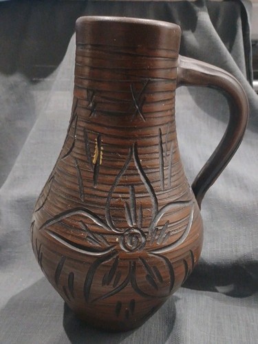 Großer brauner tonkrug vase - großer,