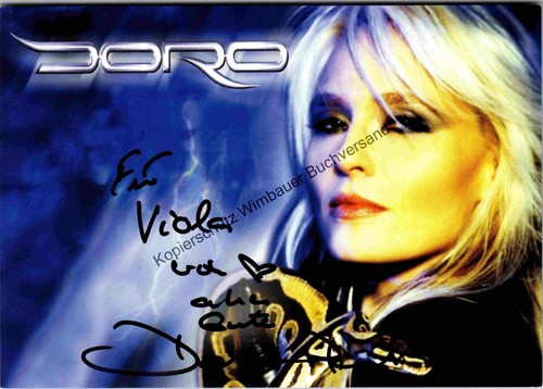 Original autogramm doro pesch - doro,