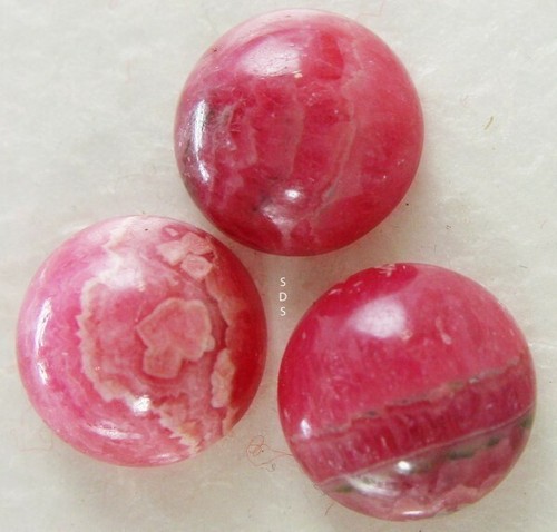 Rhodochrosit cabochons rund - cabochons,