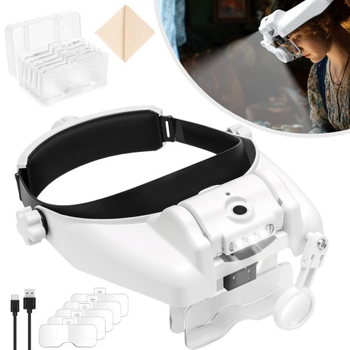 Profi led stirnlupe kopflupe - led,
