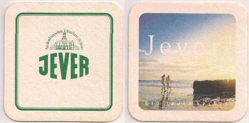 Jever alter bierdeckel ein - jever,