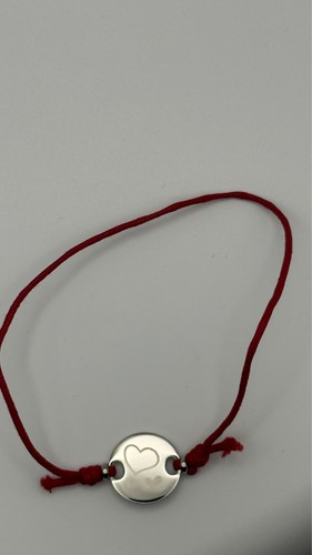 Stoffarmband herz rot - herz,