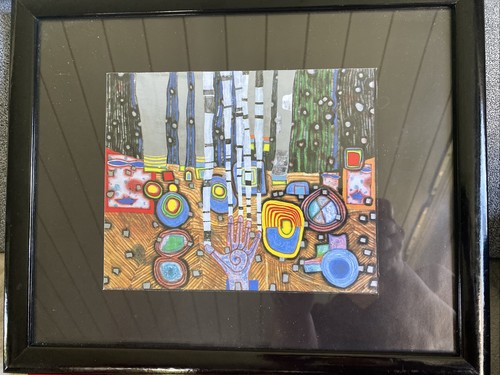 Hundertwasser kunstdruck mit - ,