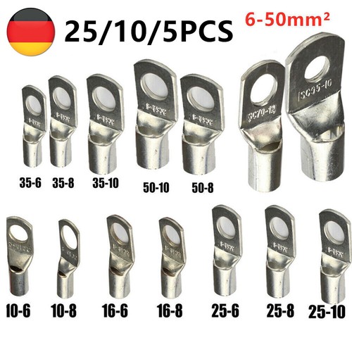 Ringkabelschuhe blank m6 - 5-25,