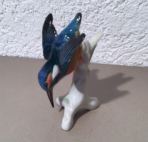 Porzellanfigur eisvogel - porzellanfigur,