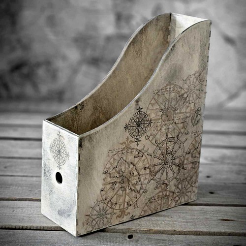 Vintage holz stehordner - vintage, holz-stehordner