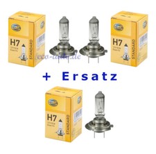 3 x HELLA H7 12V 55W Halogen für MB E-KLASSE W210 W211 W212 W213 S213 A207 C207