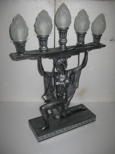 Barocke antike tischlampe - tischlampe,
