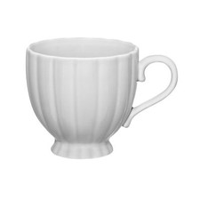 Kaffeebecher auf Fuß Kaffeetasse Becher Porzellan Tasse Tee Kaffee 250 ml grau 