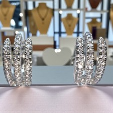 Luxuriöse Damen 14K Weißgold