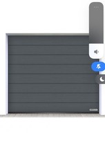 Senktionaltor Hörmann EcoStarMatic Anthrazitgrau 2500x2125 mit M-Sicke