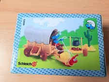 Schlumpf Cowboy Planwagen - Schleich 40603 OVP Schlümpfe Western Set 