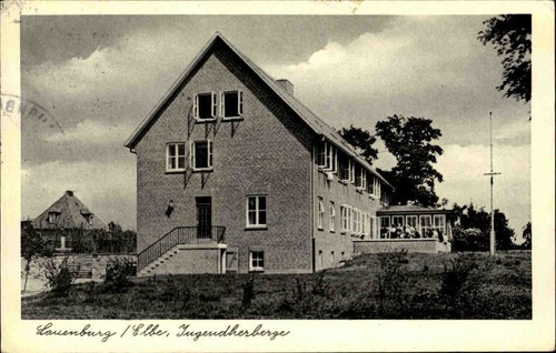 Lauenburg elbe postkarte - elbe,