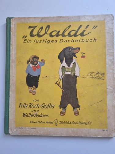 Antikes kinderbuch waldi - kinderbuch, "waldi"