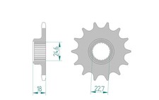 Ritzel Teilung 520, 16 Zähne