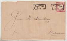 Deutsches Reich 1872 Einzelfrankatur MiNr. 4 a. Brief von Vlotho n. Hohenhausen