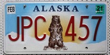 Alaska Nummernschild USA