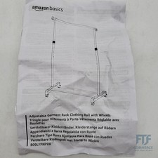 Kleiderstange höhenverstellbar 91-145cm Chrom Garderobenständer Rollbar Amazon B