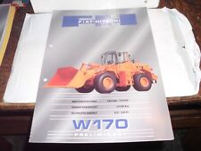 FIAT HITACHI  W 170  RADLADER  6 SEITEN  03/98 ALT & RAR