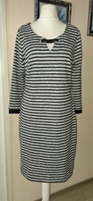 Frauen Kleid Gr.12 Connected Apparel  grau/schwarz