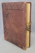 Jugendstil Leder Fotoalbum mit