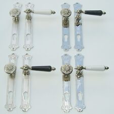 Jugendstil Haustür Beschlag Nickel oder Nickel matt gebürstet #29-2-15-N+NM 