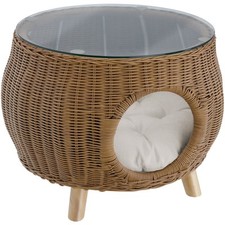 Rattan Couchtisch Rund mit