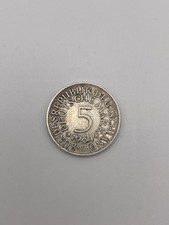 5 DM - Deutsche Mark - Münze - Silberadler - 1964 F - Heiermann