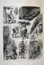 Original alter antiker Druck