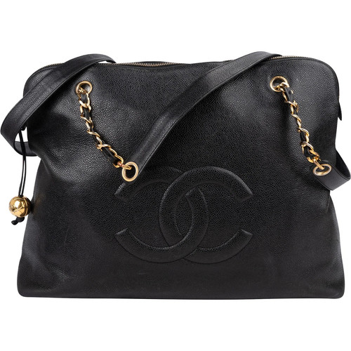 Chanel caviar leather maxi - leather, cc