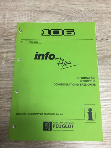 Werkstatthandbuch peugeot 106 - peugeot,