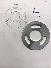 Ankerplatte, Ronde, Edelstahl, V2A, 6 mm dick, Ø 100 mm (Z-A4)
