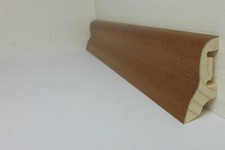 (a18) 1Stk 100cm Sockelleiste FN Mahagoni lack 19x40mm Fußleisten