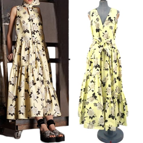 Erdem kleid mimose maxi midi - maxi,